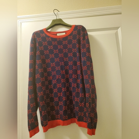 Gucci  GG LOGO JACQUARD SWEATER - Picture 4 of 12